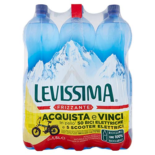 ACQUA LEVISSIMA FRIZZANTE 1.500 lt. a perdere - Pacchi da 6 bottiglie von Levissima