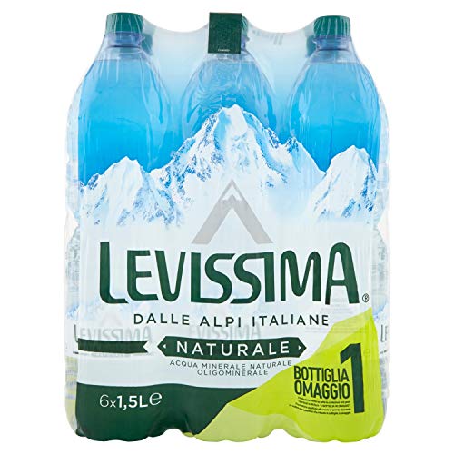 Levissima Natürliches Mineralwasser, Oligomineral, 6 x 1,5 l von Levissima