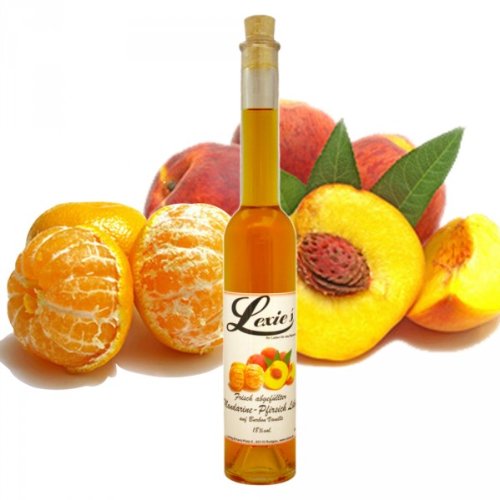 Lexies Mandarine-Pfirsich auf Vanille Likör, 18% vol. Alk 200 ml von Lexies