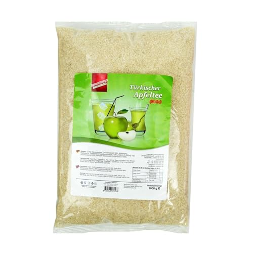 Lezzo, Türkischer Apfeltee grüner Apfel, 1000 g Instantgetränk Pulver im Beutel, löslicher Instanttee heiß oder kalt genießen von Lezzo