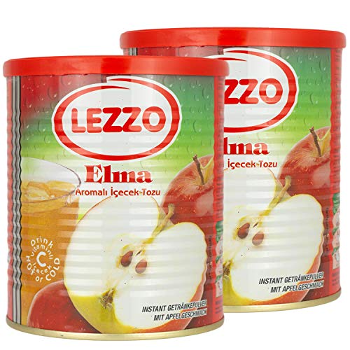 Lezzo - Instantgetränk mit Apfelgeschmack im 2er Set á 700 g Dose von Lezzo