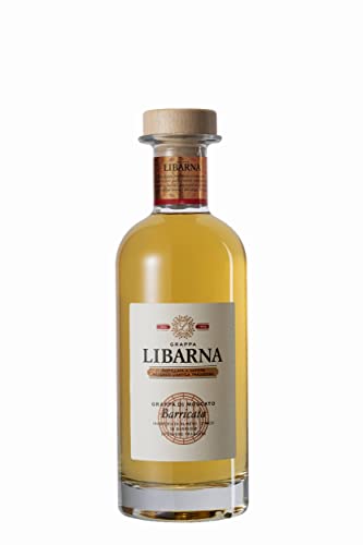Grappa Libarna Barricata 70cl – Grappa aus Moscato-Trauben, 12 Monate gereift. Süß und aromatisch. 41% vol. von Libarna