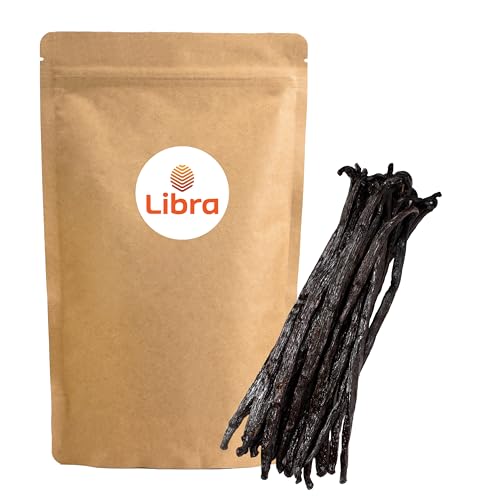 Libra 10 Stück Bourbon Vanilleschoten 13-15 cm | Vanille | Schoten | Madagaskar | Top Qualität | LIBRA FOOD von Libra