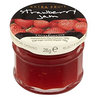 Lichfields Extra Fruit Strawberry Jam 24 x 28g von Lichfields