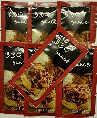 50 (2 x 25) Lichfields BBQ Sauce – einzeln 10 g Beutel von Lichfields