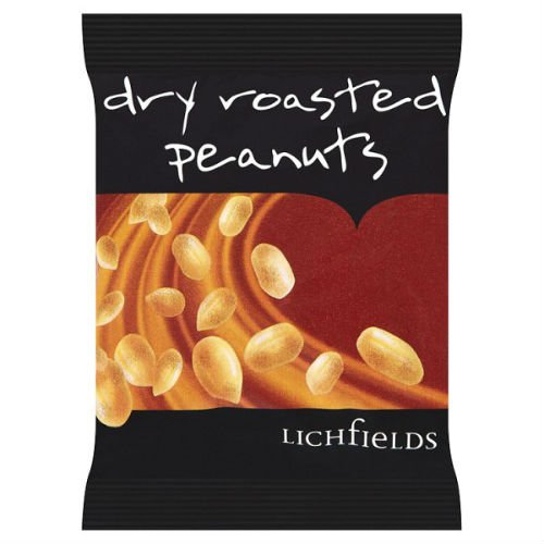 Lichfields Dry Roasted Peanuts 50g x Case of 24 von Lichfields