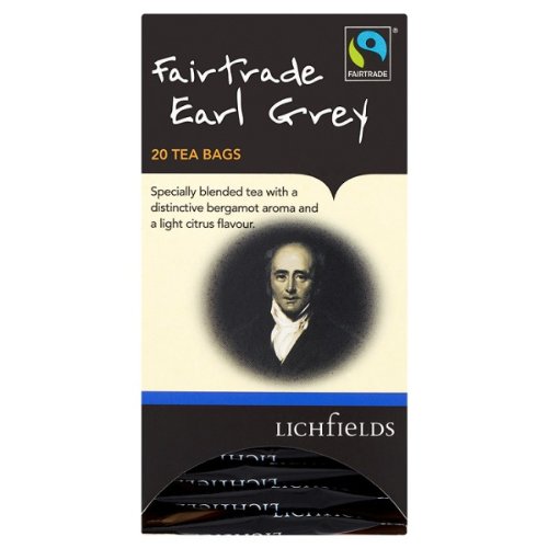 Lichfields Fairtrade Earl Grey 20 Teebeutel 40g (Packung mit 6 x 20s) von Lichfields