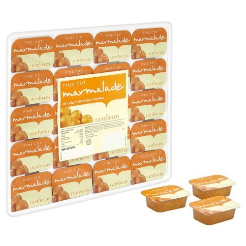 Lichfields Fine Cut Marmalade Individual Portions - 20 x 20gm by Lichfields von Lichfields