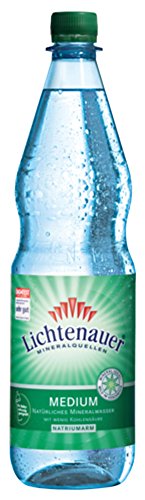 Lichtenauer Mineralwasser Medium 12x1,0 l - inklusive Pfand - Lieferung ohne Kiste von Lichtenauer
