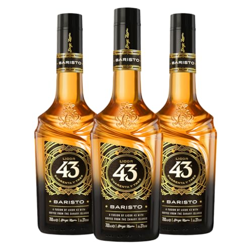 Licor 43 Baristo 31% vol (3x 0,7 l) - Original Licor 43 kombiniert mit spanischem Premium-Kaffee von Licor 43