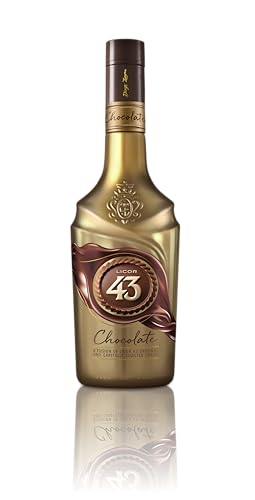 Licor 43 Chocolate (1x0,7l) 16% vol., süße Nuacen aus dem Originalrezept mit blumigen Kakaonoten, Gefühl von zarter Milchschokolade, trinke ihn pur, auf Eis oder mit Milch von Licor 43