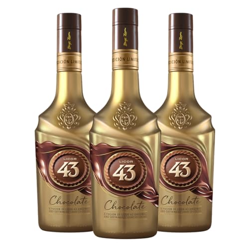 Licor 43 Chocolate 16% vol (3 x 0,7 l) - Eine Fusion aus Licor 43 und 100% sorgfältig ausgewähltem Kakao von Licor 43