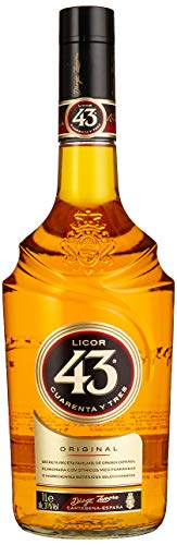 Licor 43 Original (1x1,0l) 31% vol., Aromen von Vanille, mediterranen Zitrusfrüchten und aromatischen Gewürzen, trinke ihn pur, auf Eis, mit Milch, mit Espresso oder als fruchtigen Longdrink von Licor 43