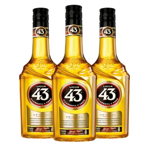 Licor 43 Original 31% (3x 0,7 l) - der sensationell milde, goldene Likör aus Spanien von Licor 43