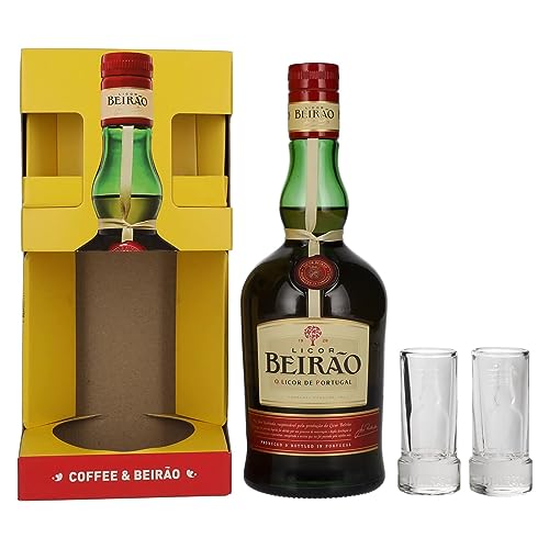 Beirao Licor 22% Vol. 0,7l in Geschenkbox mit 2 Gläsern von Licor Beirão