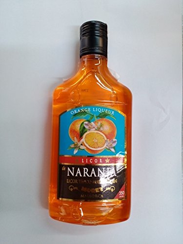 Mallorca Orangenlikör Plastikflasche 35cl 18% Alkohol von Licor Naranja Mallorca