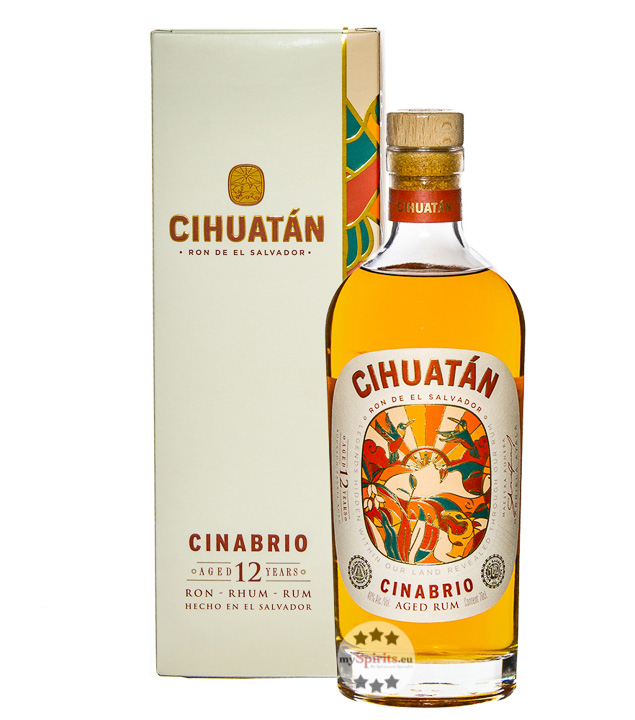 Cihuatán Cinabrio Rum 12 Jahre (40 % Vol., 0,7 Liter) von Licorera Cihuatán