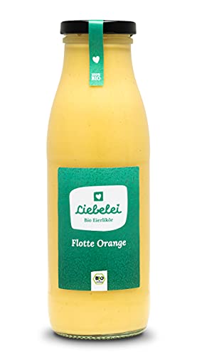 LIEBELEI BIO EIERLIKÖR FLOTTE ORANGE (0,5 l) - BIO Eierlikör mit einem frischen Hauch Orange von LIEBELEI