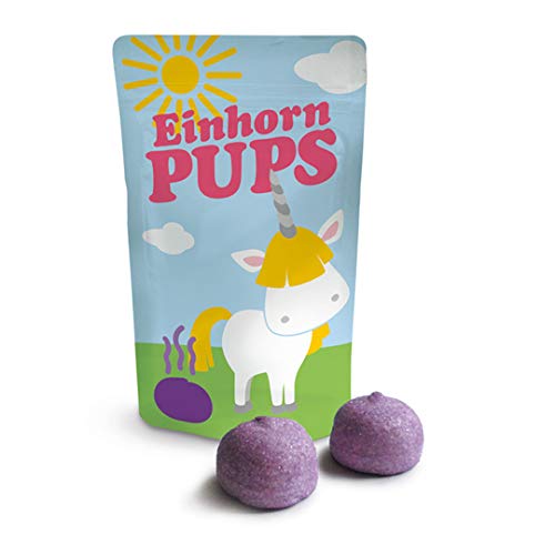 Jeweils 18 g verschiedene Marshmallows / Schaumzuckerspeckbälle (Einhorn Pups) von Liebeskummerpillen