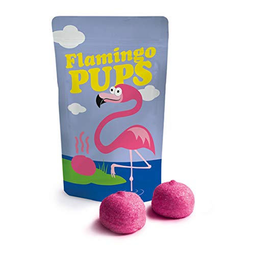 Jeweils 18 g verschiedene Marshmallows / Schaumzuckerspeckbälle (Flamingo Pups) von Liebeskummerpillen