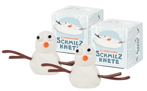 Liebeskummerpillen Schneemann Schmilz-Knete 2er Pack | für Adventskalender zum Selbst-befüllen oder als Nikolausgeschenk von Liebeskummerpillen
