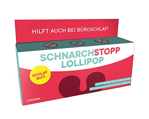 Schnarch Stopp Lollipop, 3er Set Edelfrucht-Lollies, Funartikel, Lustige Geschenkidee von Liebeskummerpillen