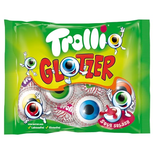 Liebeskummerpillen Trolli Glotzer | Süßigkeiten Kindergeburtstag Halloween Weihnachten | 131g von Liebeskummerpillen