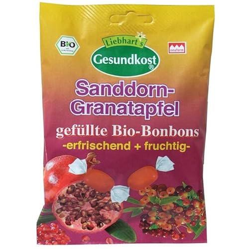 Liebhart?s Bonbon Granatapfel-Sanddorn - Bio - 100g x 18-18er Pack VPE von Liebhart's