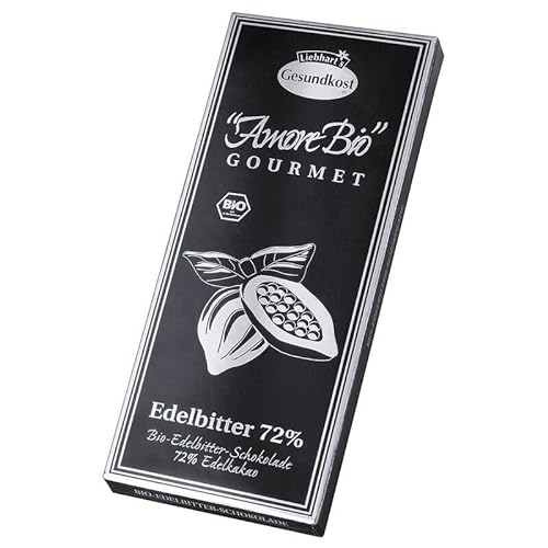 Liebhart?s Edelbitter-Schokolade 72% Kakaoanteil - Bio - 100g x 10-10er Pack VPE von Liebhart's