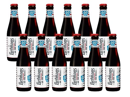 Liefmans On the Rocks Fruitesse 0,0% Alkoholfrei - 12 x 250ml - Belgisches Fruchtbier von Liefmans