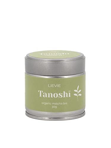 Bio Matcha TANOSHI von LIEVIE (30g) - Edel-würzig Extrafeines Bio-Matcha Pulver aus Japan - Laborgeprüft & vakuumierte Verpackung von Lievie