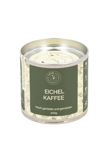 Eichelkaffee 100% von LIEVIE. Koffeinfreie Kaffeealternative 100g. Mild geröstete Eicheln. Luxuriöser milchiger Karamellgeschmack. Eichelkaffee 100% von LIEVIE. Koffeinfreie Kaffeealternative 100g. Mild geröstete Eicheln. Luxuriöser milchiger Karamellgeschmack. von Lievie