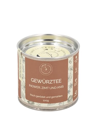 Gewürztee von LIEVIE aus gerösteten Löwenzahnwurzeln, Zichorie, Ingwer, Zimt, Anis, schwarzer Pfeffer, Kurkuma, Bourbon-Vanille und Kardamon. Die reichhaltige und koffeinfreie Kaffeealternative 100g. Gewürztee von LIEVIE aus gerösteten Löwenzahnwurzeln, Zichorie, Ingwer, Zimt, Anis, schwarzer Pfeffer, Kurkuma, Bourbon-Vanille und Kardamon. Die reichhaltige und koffeinfreie Kaffeealternative 100g. von Lievie