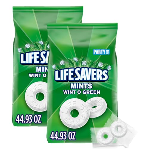 Cuffie In-Ear Life Savers Wint-O-Green Breath Mint Bulk Hard Candy, Partygröße Cuffie In-Ear Life Savers Wint-O-Green Breath Mint Bulk Hard Candy, Partygröße von Life Savers