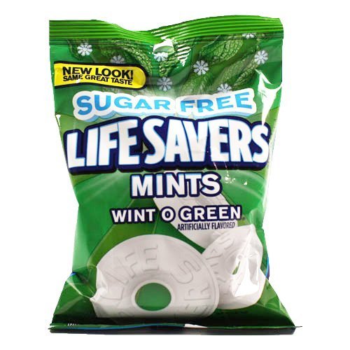 Life Savers Lifesavers Wint-O-Grün Hard Candy, Zuckerfrei, M5 Life Savers Lifesavers Wint-O-Grün Hard Candy, Zuckerfrei, M5 von Life Savers