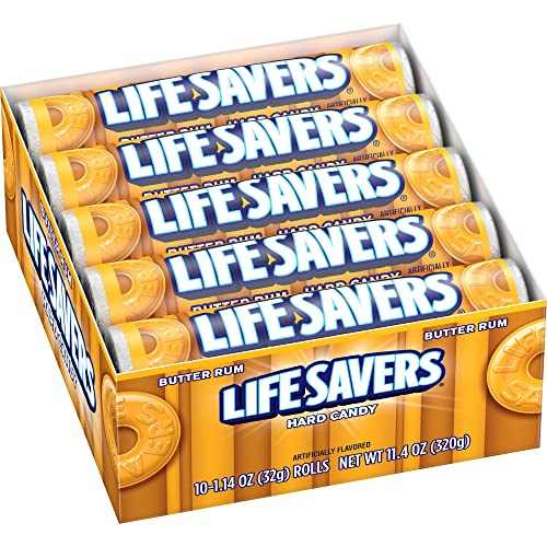 Lifesavers Butter Rum Hard Candy (10x32g) von Life Savers