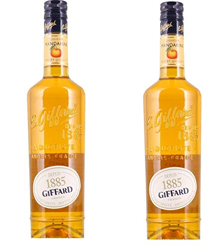 2 Flaschen Giffard Liquer Mandarine Fruchtlikör 35% Vol. a 700ml Likör von Likör