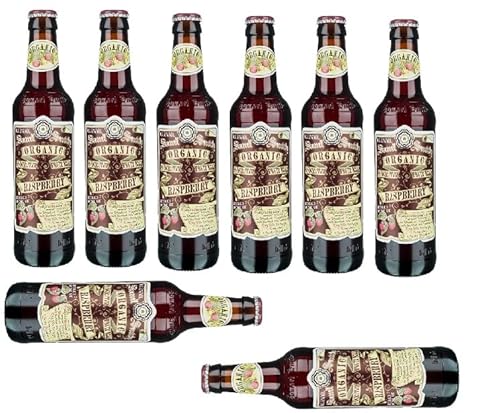 8 Flaschen Samuel Smith Organic Rasberry 0,355l Frucht Bier 5,1% Vol. inc. EINWEG Pfand von Likör