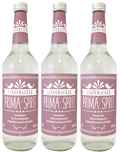 Likörmacher Primasprit/Weingeist/Ethanol/Ansatz-Spirituose Alkohol 69% vol. 0,7l (3) von H-O