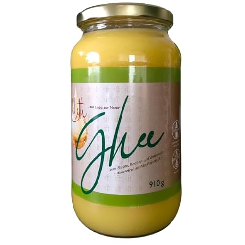 Lilith Bio Ghee (910g) Bio Butter Ghee aus Deutscher Bio Butter für die Ayurveda Küche von Lilith