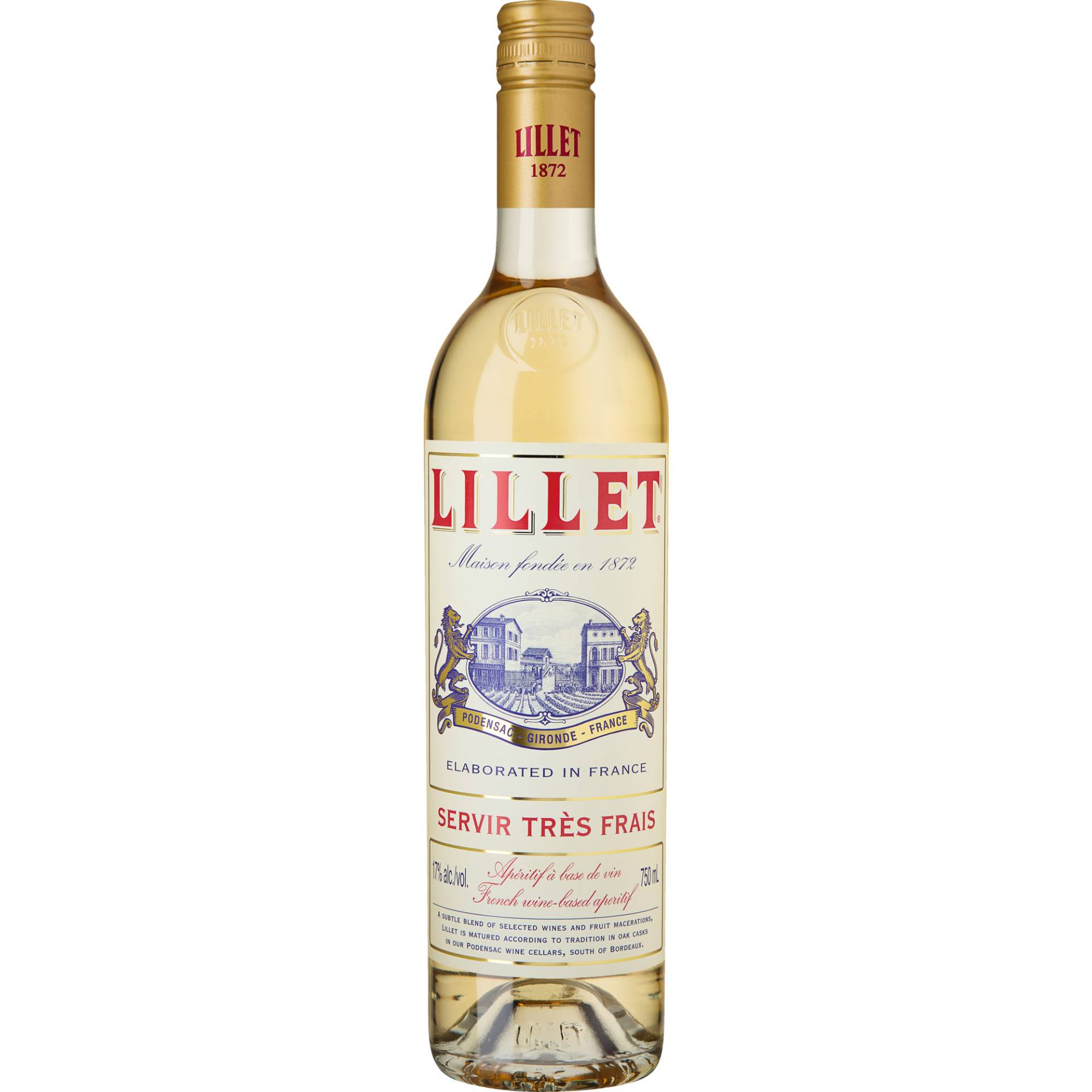 Lillet Blanc, Apéritif à base de vin, 17% Vol, Spirituosen Lillet Blanc, Apéritif à base de vin, 17% Vol, Spirituosen von Lillet Frères, BP2, 33720 Podensac, France