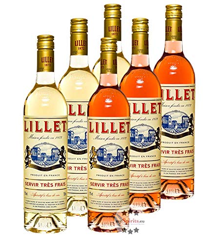 Lillet 6er Mischpaket je 3 x Lillet Blanc & Rosé / 17% Vol. / 6 x 0,75 Liter-Flasche von Lillet