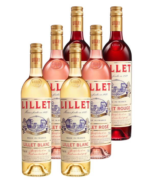 Lillet 6er Set - Blanc, Rose & Rouge (17 % vol., 4,5 Liter) von Lillet