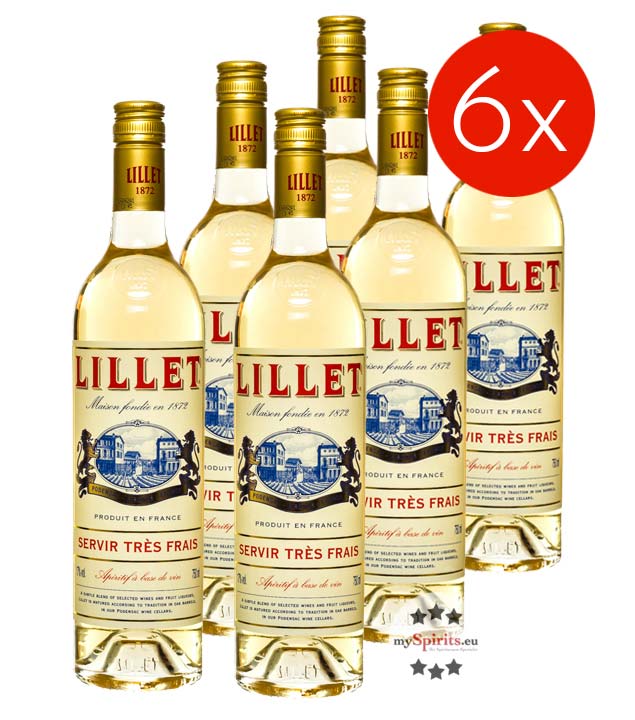 Lillet Blanc 6er-Paket (17 % vol., 4,5 Liter) von Lillet