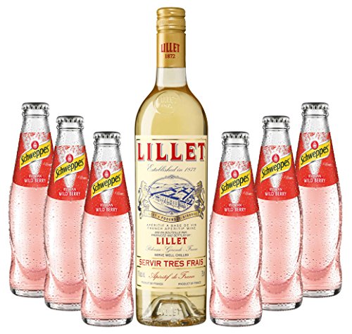 Sommeraperitif-Set Lillet Blanc 17% Vol. 0,75l & Schweppes Russian Wild Berry 6x0,2l inkl. 0,90€ MEHRWEG Pfand von Lillet