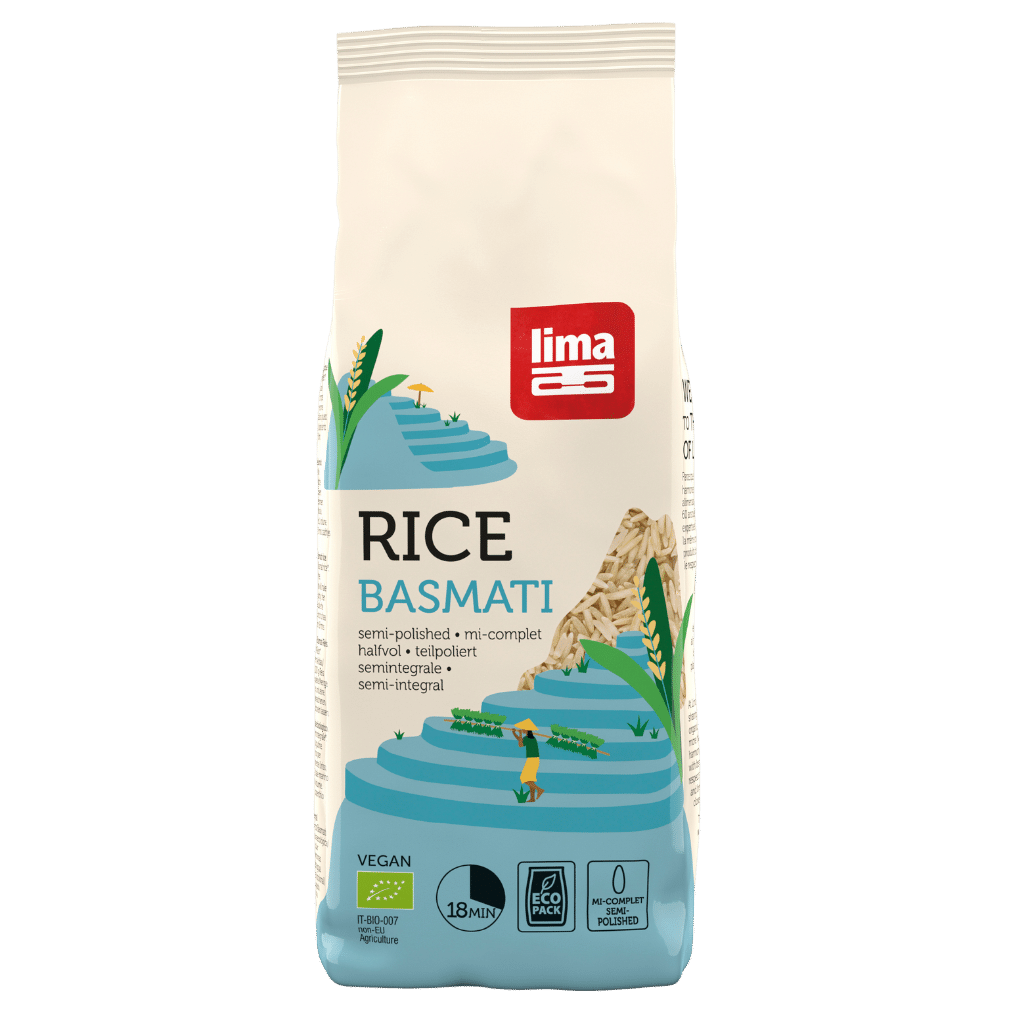 Bio Basmati Reis teilpoliert von Lima