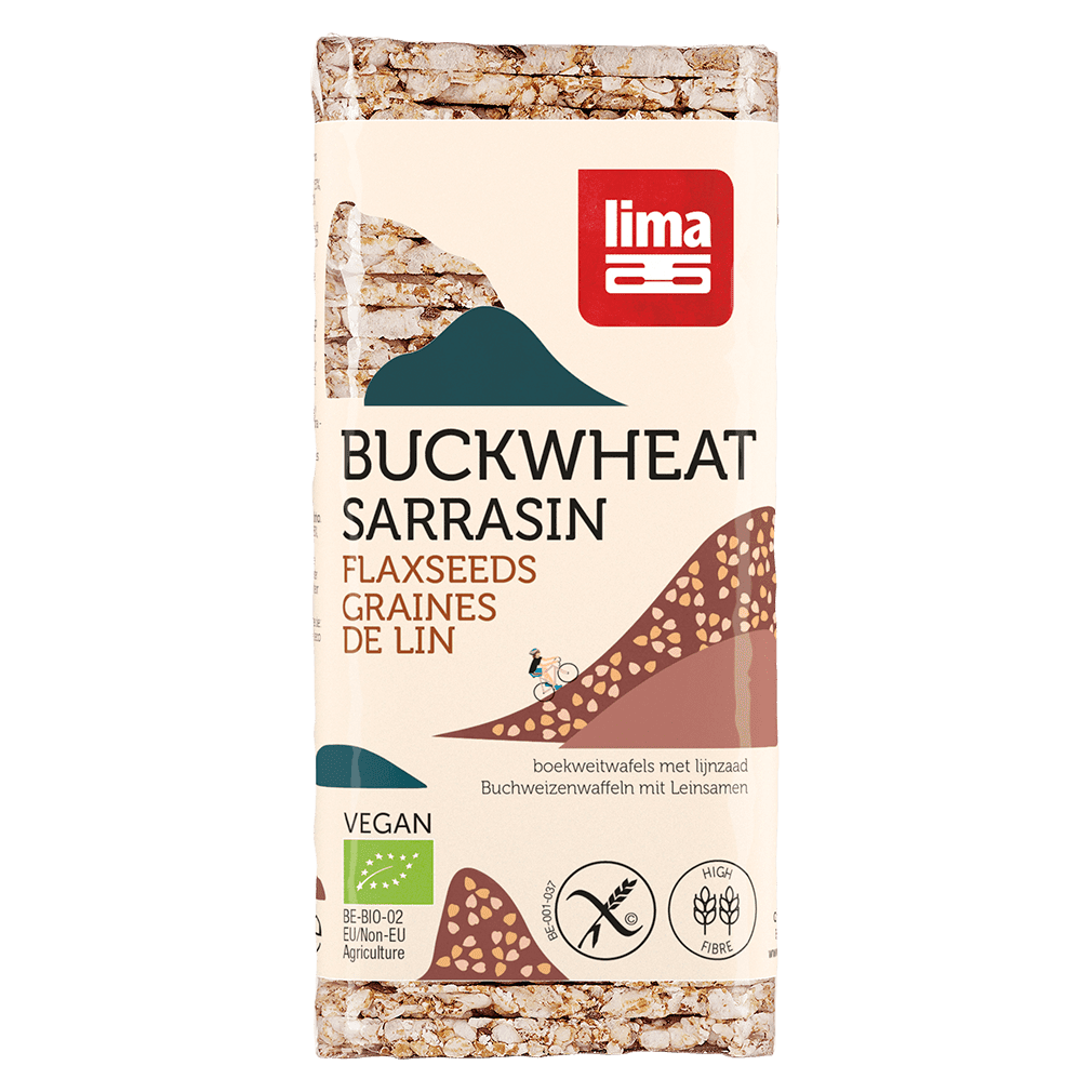 Bio Buchweizenwaffeln mit Leinsamen Bio Buchweizenwaffeln mit Leinsamen von Lima