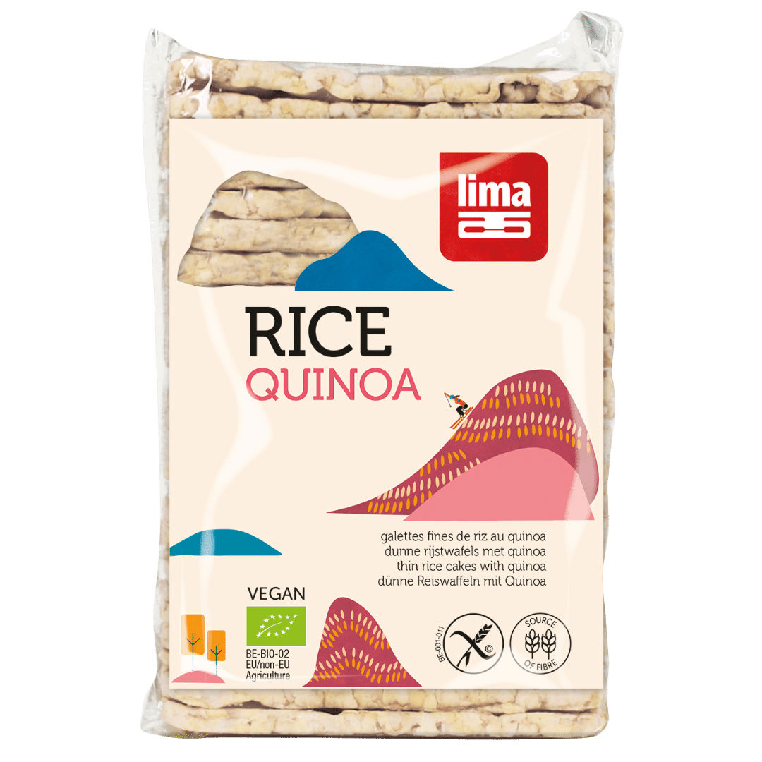 Bio Dünne Reiswaffeln mit Quinoa Bio Dünne Reiswaffeln mit Quinoa von Lima