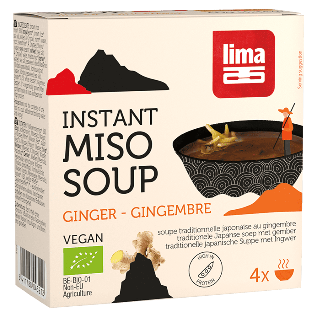 Bio Instant Miso Suppe Ingwer von Lima