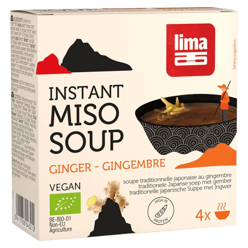 Bio Instant Miso Suppe Ingwer von Lima